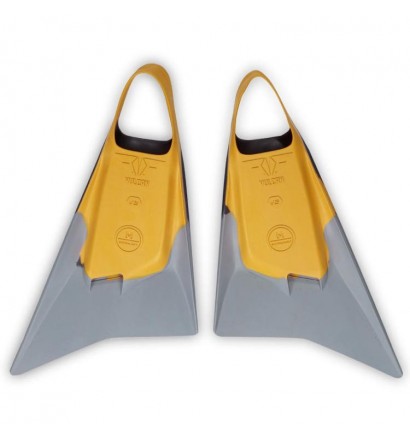 Aletas de Bodyboard Pride Vulcan V2 Amarillo/Gris