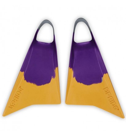 Aletas de Bodyboard Pride Vulcan V2 Morado/Amarillo