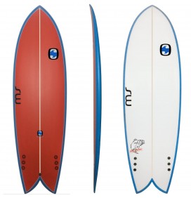 Planche de surf Retro Fish MS Black Bass