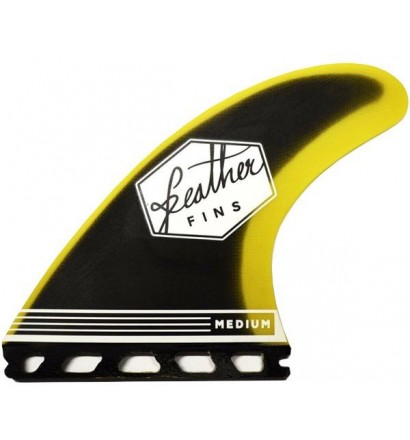 Kiele Feather Gfk Fins Yellow & Black