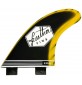 Quillas Feather Fins Fiberglass Yellow & Black