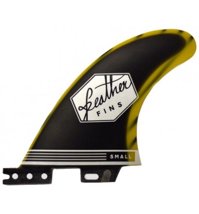 Surfboard fins Feather Fiberglass Yellow & Black Click Tab