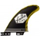 Surfboard fins Feather Fiberglass Yellow & Black Click Tab