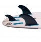 Ailerons de surf twin fins FCSII Power Twin PG + Stabilizer