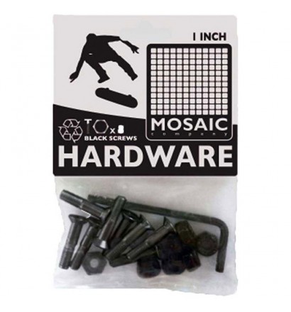 Tornillos de fijación para ejes de skateboard Mosaic 1''