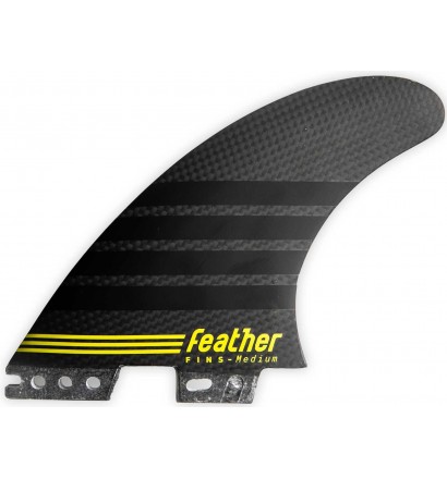 Ailerons de surf Feather Fins C-1 Full Carbon Click Tab