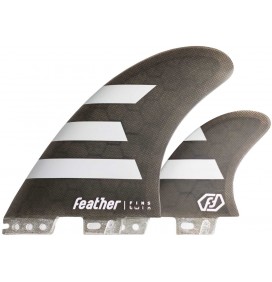 Ailerons de surf Feather Twin Fin 2+1 Click Tab