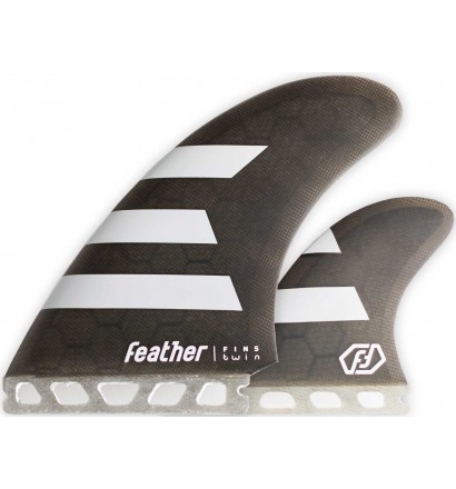 Ailerons de surf Feather Twin Fin 2+1 Single Tab