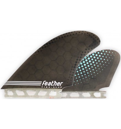 Quillas Feather Fins Semi Keel Quad Single Tab