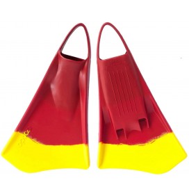 Option bodyboard fins MK2 Red/Yellow