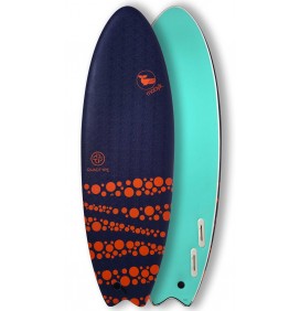 Prancha de surf softboard Mobyk Fish Quad