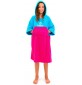 Poncho Junior Surf Logic Cyan & Pink