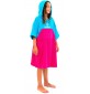 Poncho Junior Surf Logic Cyan & Pink