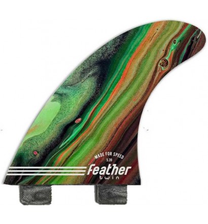 Ailerons de surf Feather Fins Performance Twin