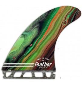 Ailerons de surf Feather Fins Performance Twin Single Tab