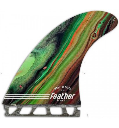 Quilhas de surf Feather Fins Performance Twin Single Tab