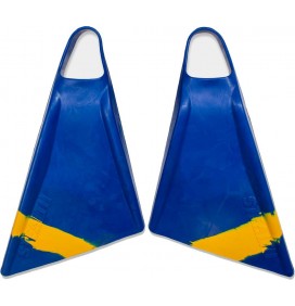 Palmes de bodyboard Stealth S2 Pinnacle Blue/Sun Gold