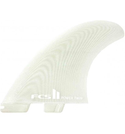 Ailerons de surf twin fins FCSII Power Twin PG + Stabilizer