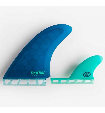 Ailerons de surf Feather Twin Fin 2+1 A.I. Single Tab