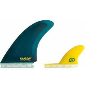 Ailerons de surf Feather Twin Fin 2+1 A.I. Single Tab