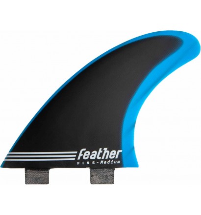 Surfboard fins Feather Fiberglass Blue & Black