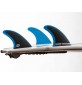 Finnen Feather Fins Fiberglass Blue & Black