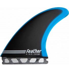 Dérives de surf Feather Fins Fiberglass Blue & Black