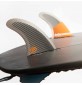 Ailerons de surf Feather Fins Ultralight Black Hexa Core