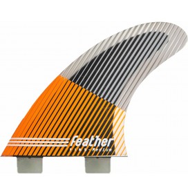 Ailerons de surf Feather Fins Ultralight Black Hexa Core