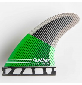 Ailerons de surf Feather Fins Ultralight Black Hexa Core