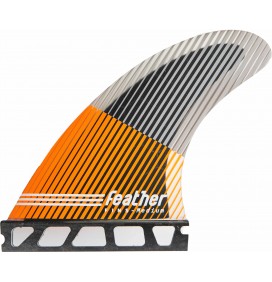 Quilhas surf Feather Fins Ultralight Black Hexa Core