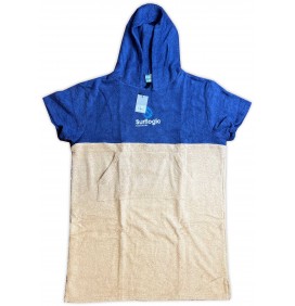 Poncho handtuch Surf Logic Blau & Beige