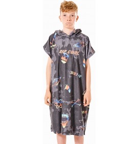 Poncho Rip Curl Print Black Junior