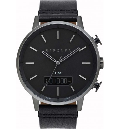 relógio de maré Rip Curl Detroit Tide Digital Leather