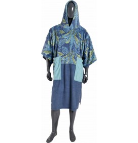 Poncho handtuch Madness Blue Leaf