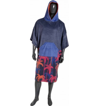 Poncho toalla Madness Navy Palm