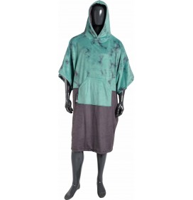 Poncho asciugamano Madness Teal Marble