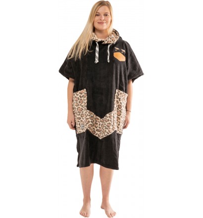 Poncho All In V Beach Crew Leopard