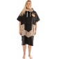 Poncho All In V Beach Crew Leopard