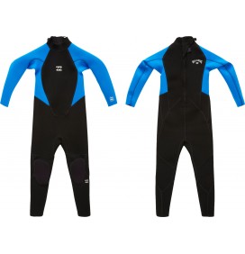 Boys Wetsuit Billabong 3/2mm Intruder flatlock