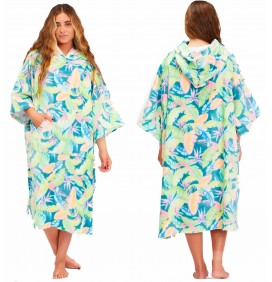 Poncho Billabong Womens Marine Tropic