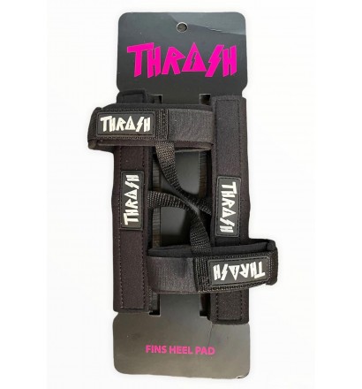 Thrash fin leash with heel pad