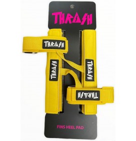 Thrash fin leash with heel pad