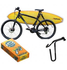 Bicycle rack for surfboards