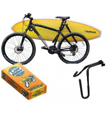 Bicycle rack for surfboards